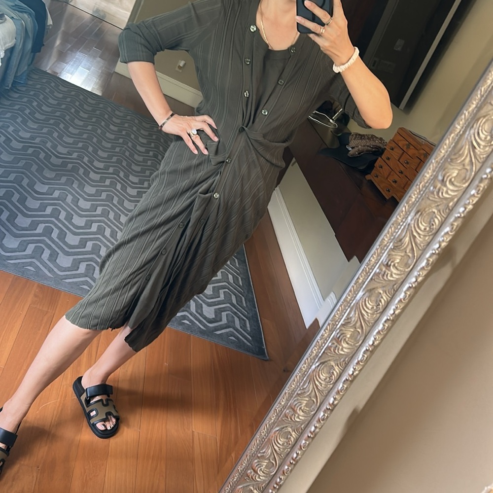 Diesel olive green long sleeve dress brand new no tags